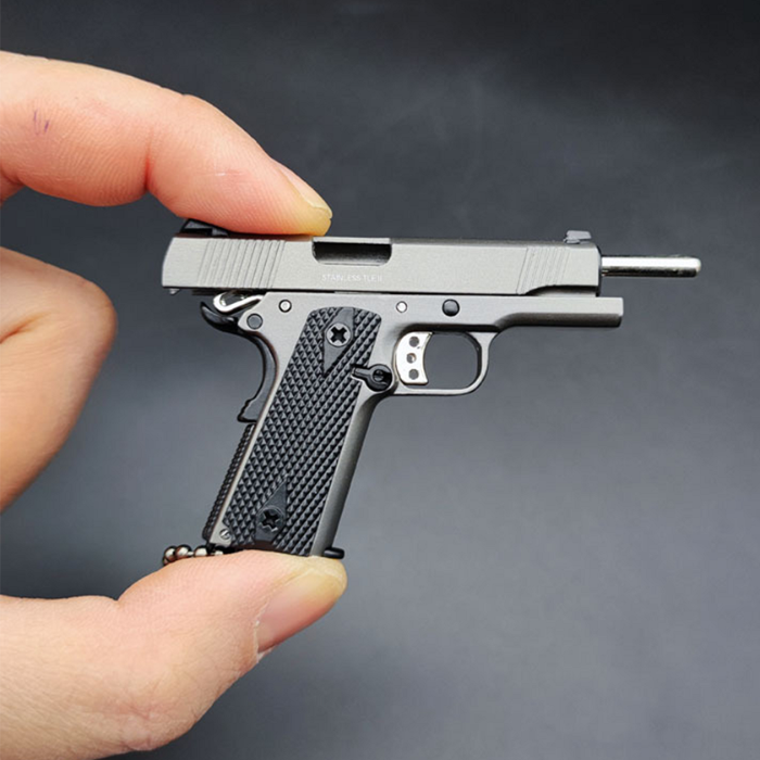 1:3 Scale Model Kimber 1911 Replica Keychain – Metal Miniature