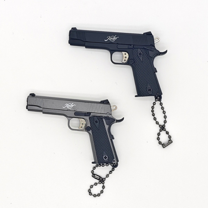 1:3 Scale Model Kimber 1911 Replica Keychain – Metal Miniature