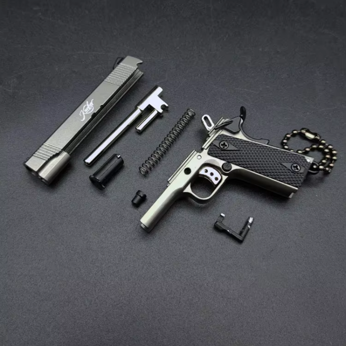 1:3 Scale Model Kimber 1911 Replica Keychain – Metal Miniature