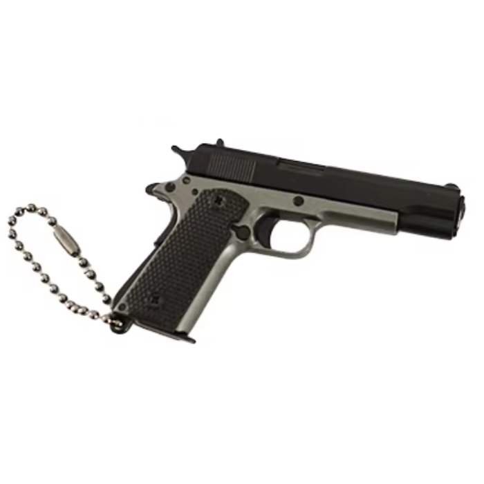 1:3 Scale Model 1911 Replica Keychain – Metal Miniature
